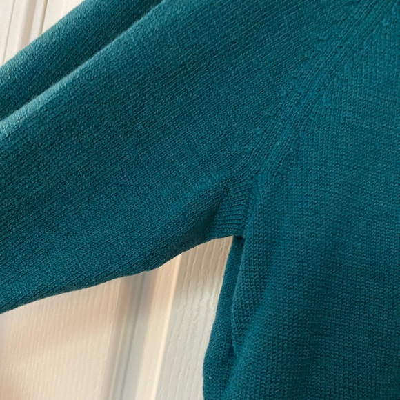 Banana Republic green merino wool turtleneck sweater size XL GUC - Picture 4 of 9